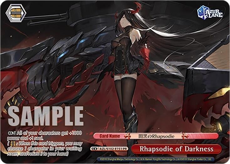 Image for Rhapsodie of Darkness (PR) (Azur Lane) (AZL/S102-E151 PR) - Weiss Schwarz