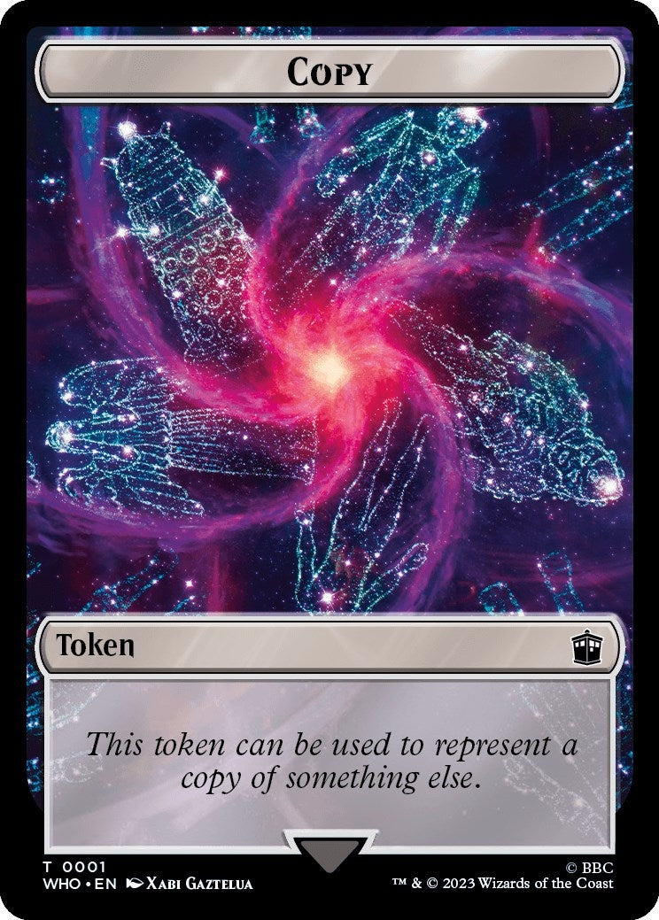 Image for Copy // Soldier Double-Sided Token (Universes Beyond: Doctor Who) (1 // 8) - Magic: The Gathering