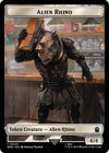 Image for Alien Rhino // Alien Warrior Double-Sided Token (Universes Beyond: Doctor Who) (3 // 14) - Magic: The Gathering