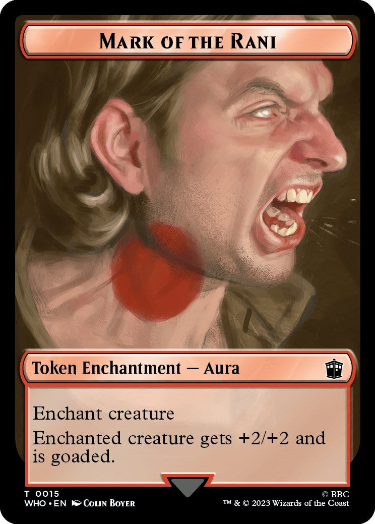 Image for Mark of the Rani // Cyberman Double-Sided Token (Universes Beyond: Doctor Who) (15 // 24) - Magic: The Gathering
