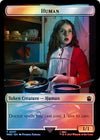 Image for Human (0037) // Dinosaur Double-Sided Token (Surge Foil) (Universes Beyond: Doctor Who) (37 // 52) - Magic: The Gathering