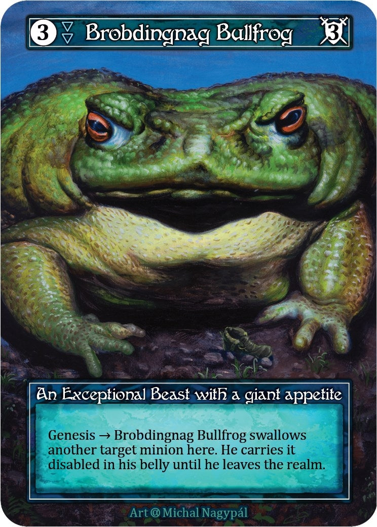 Image for Brobdingnag Bullfrog (Foil) (Alpha) - Sorcery: Contested Realm