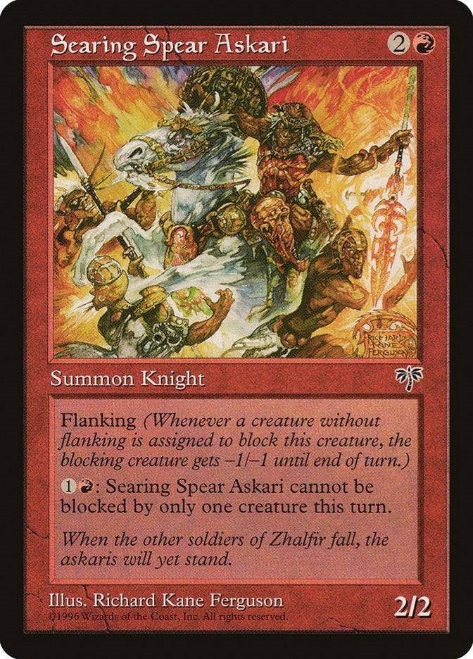 Image for Searing Spear Askari (Mirage) - Magic: The Gathering