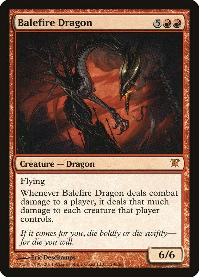 Image for Balefire Dragon (Innistrad) (129) - Magic: The Gathering