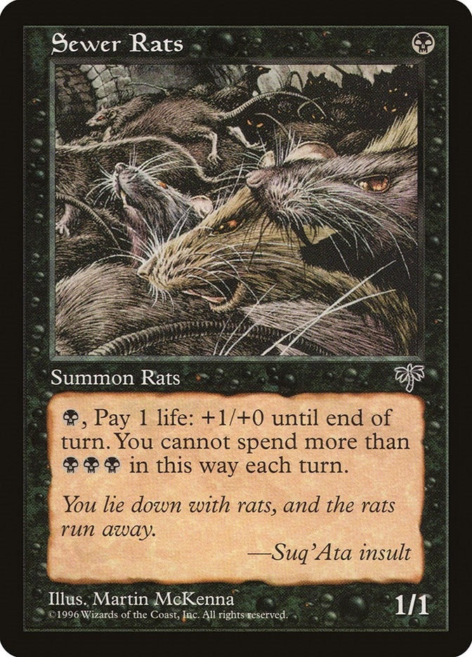Image for Sewer Rats (Mirage) - Magic: The Gathering