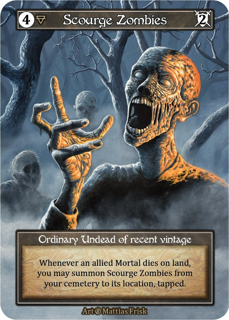 Image for Scourge Zombies (Foil) (Beta) - Sorcery: Contested Realm