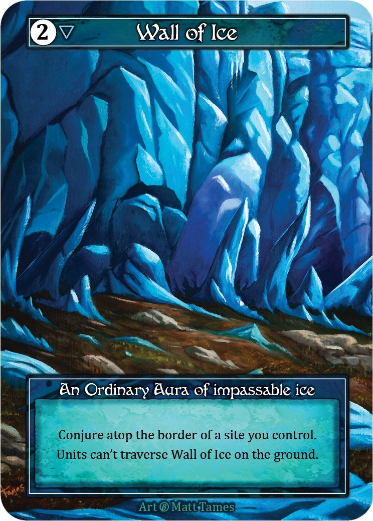 Image for Wall of Ice (Foil) (Beta) - Sorcery: Contested Realm