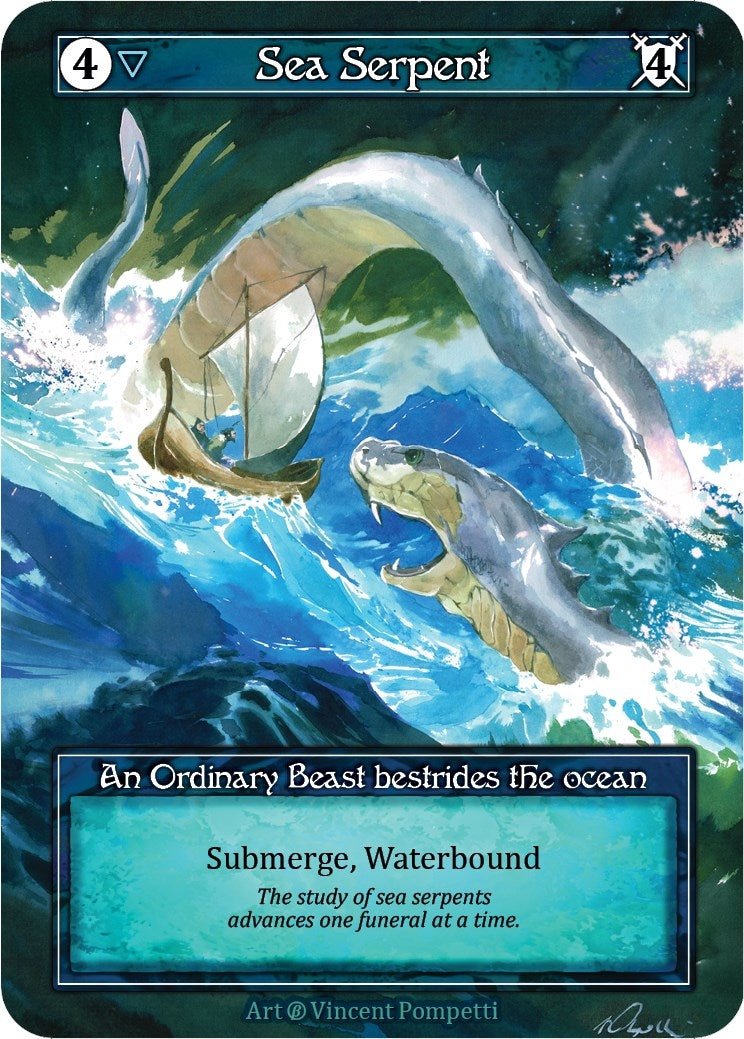 Image for Sea Serpent (Foil) (Beta) - Sorcery: Contested Realm