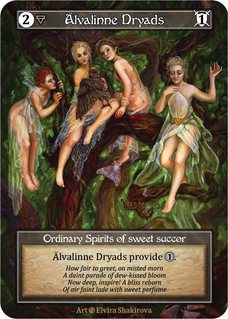 Image for Alvalinne Dryads (Foil) (Beta) - Sorcery: Contested Realm