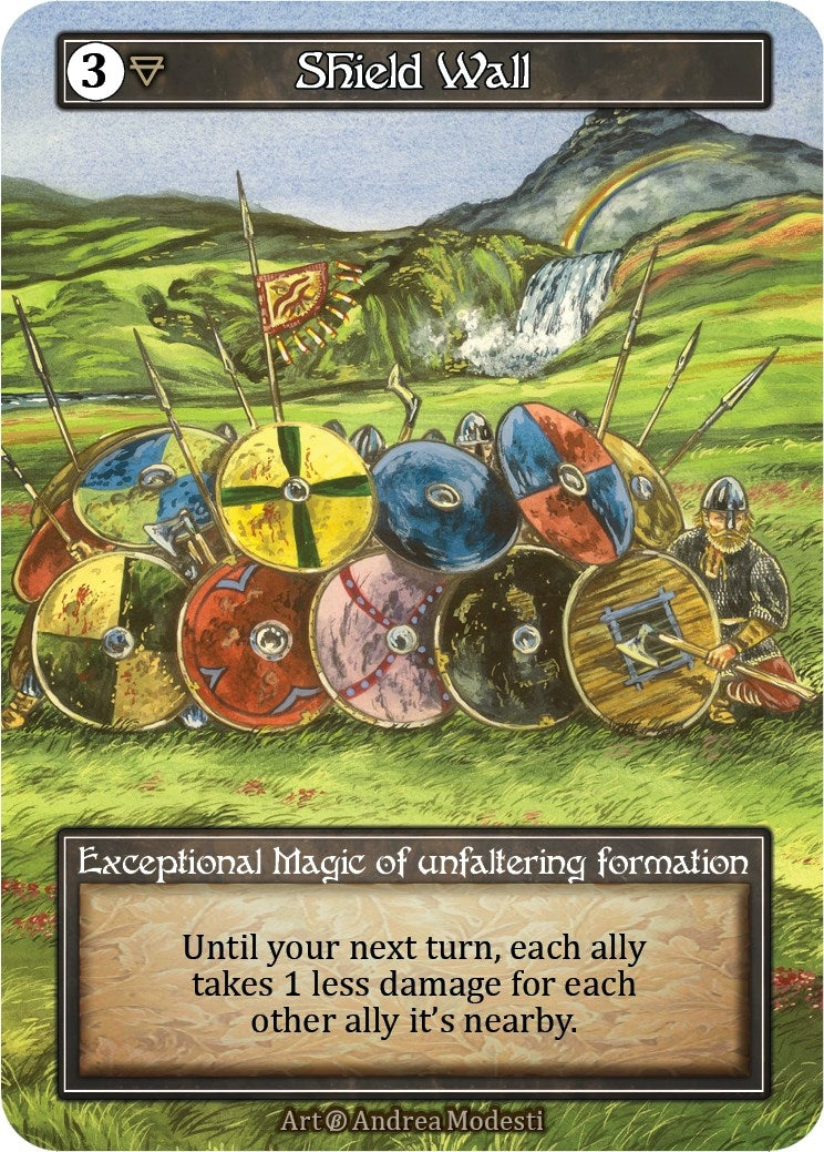 Image for Shield Wall (Foil) (Beta) - Sorcery: Contested Realm