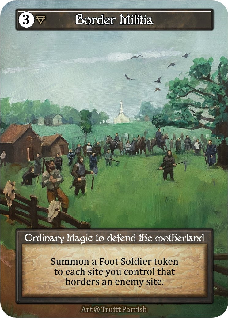 Image for Border Militia (Foil) (Beta) - Sorcery: Contested Realm
