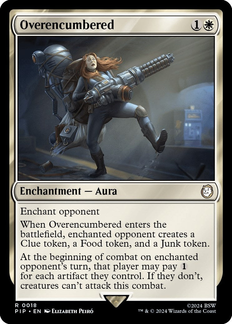 Image for Overencumbered (Universes Beyond: Fallout) (18) - Magic: The Gathering