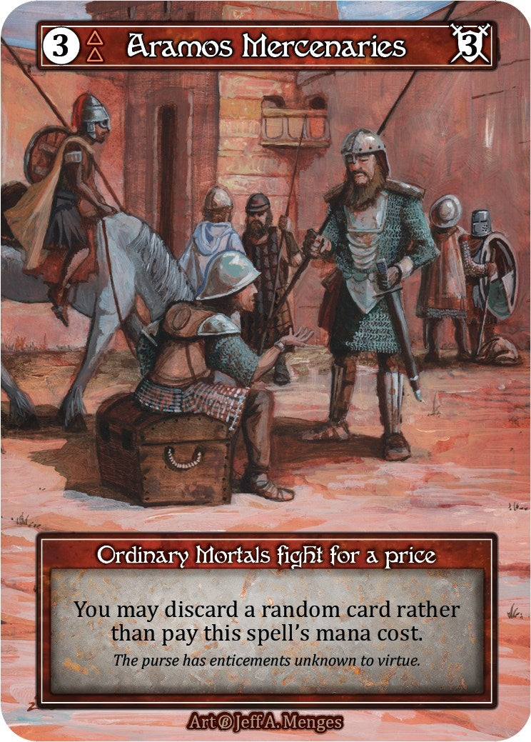 Image for Aramos Mercenaries (Foil) (Beta) - Sorcery: Contested Realm