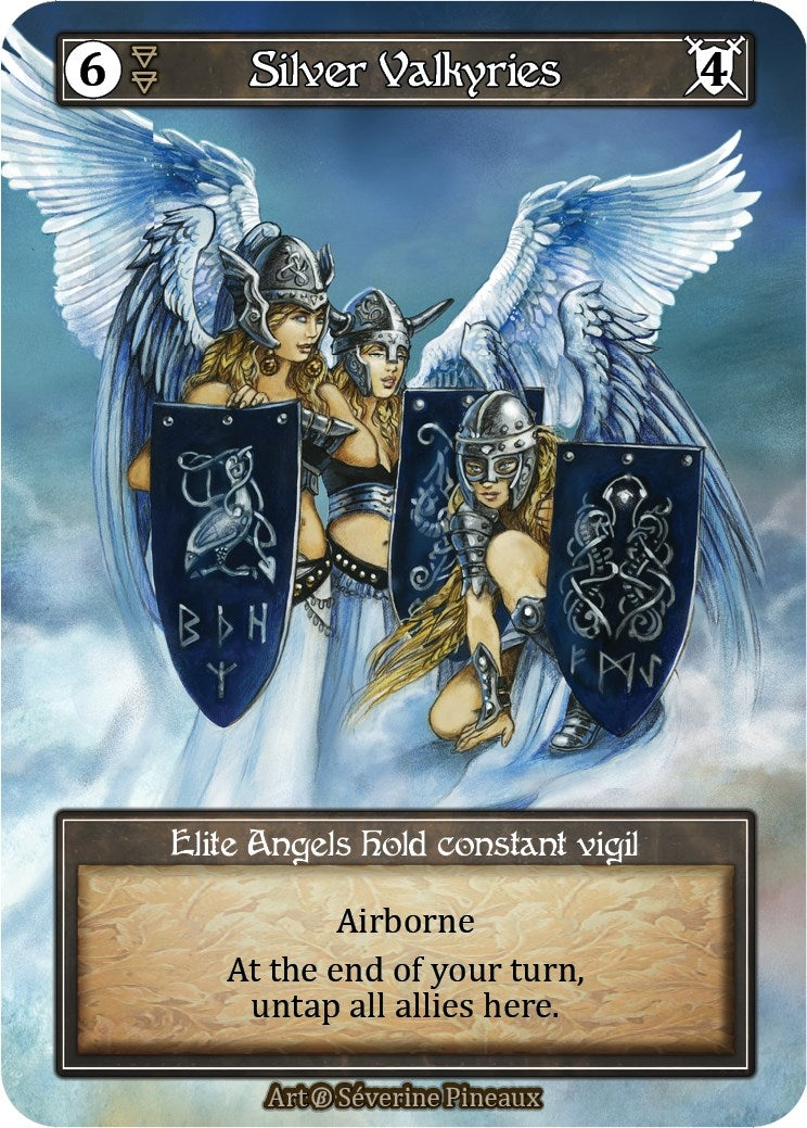 Image for Silver Valkyries (Foil) (Beta) - Sorcery: Contested Realm