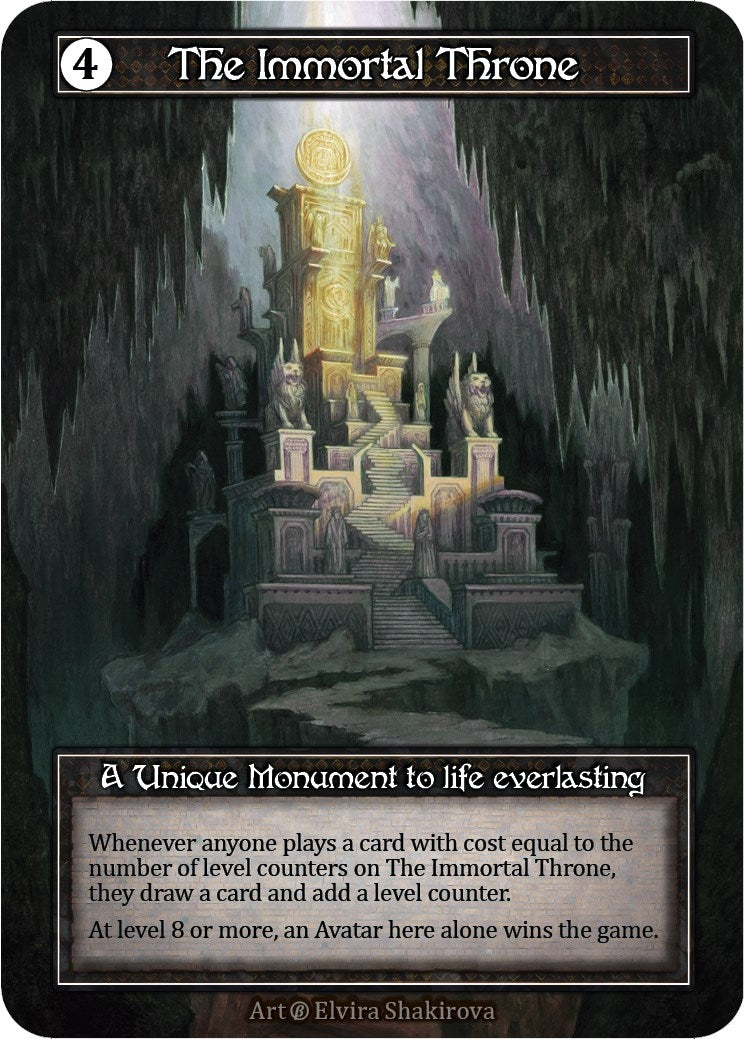 Image for The Immortal Throne (Foil) (Beta) - Sorcery: Contested Realm