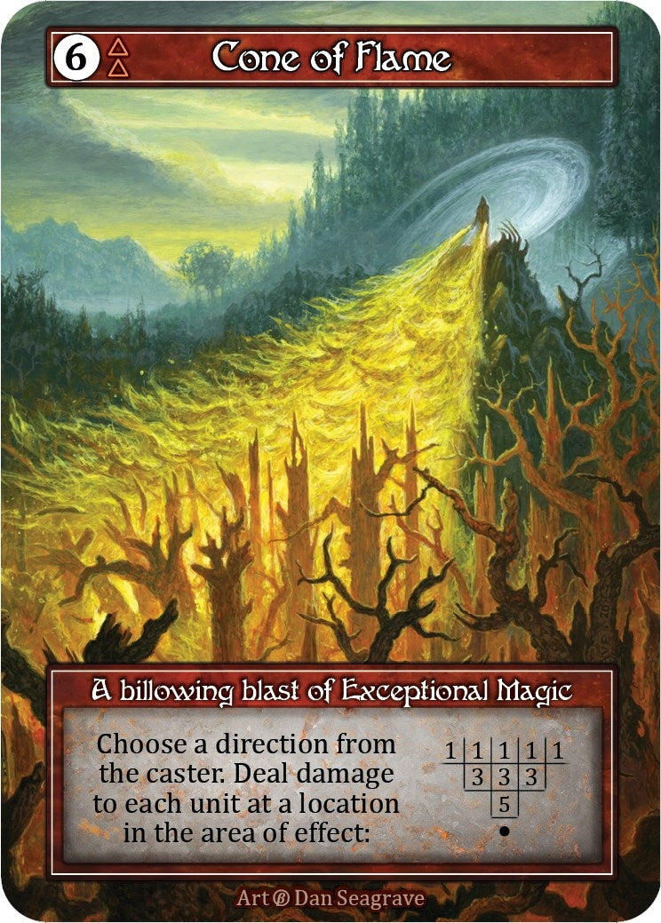 Image for Cone of Flame (Foil) (Beta) - Sorcery: Contested Realm
