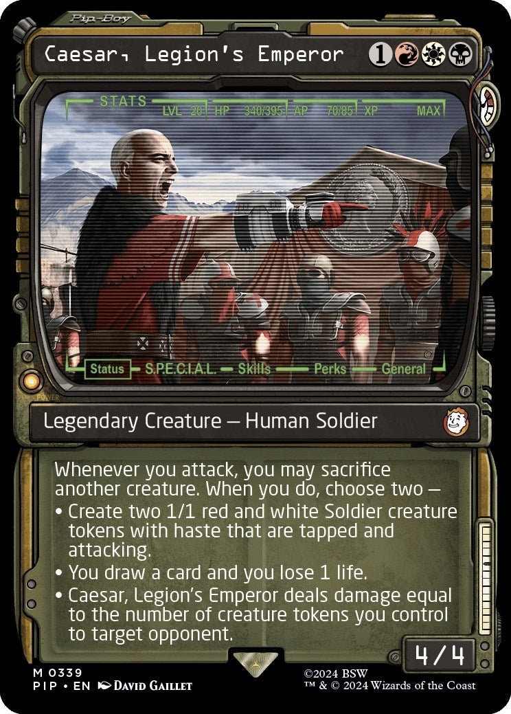 Image for Caesar, Legion's Emperor (Showcase) (Universes Beyond: Fallout) (339) - Magic: The Gathering