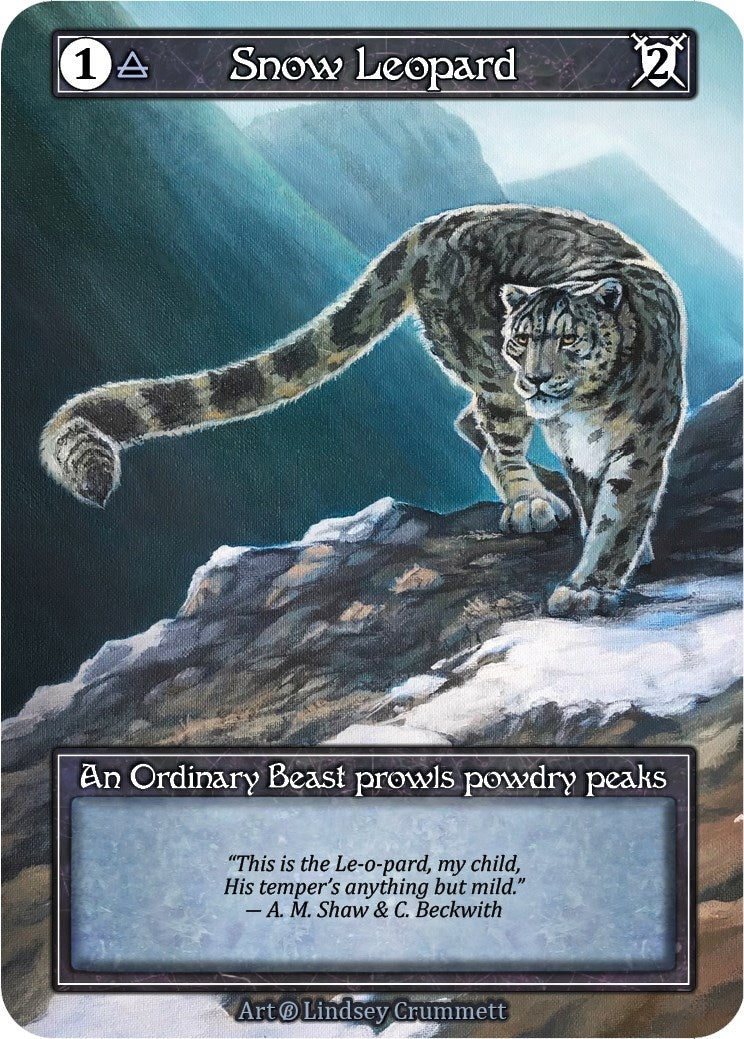 Image for Snow Leopard (Foil) (Beta) - Sorcery: Contested Realm