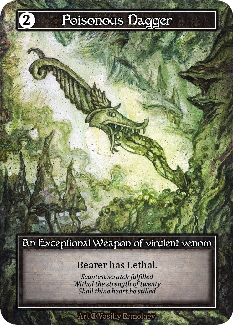 Image for Poisonous Dagger (Foil) (Beta) - Sorcery: Contested Realm