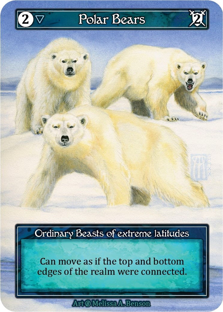 Image for Polar Bears (Foil) (Beta) - Sorcery: Contested Realm