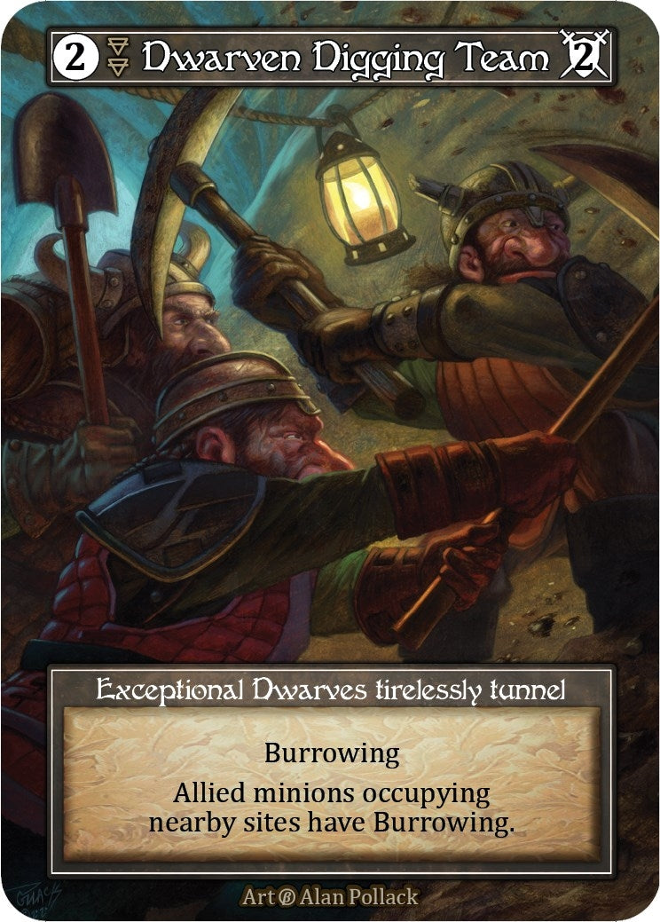 Image for Dwarven Digging Team (Foil) (Beta) - Sorcery: Contested Realm