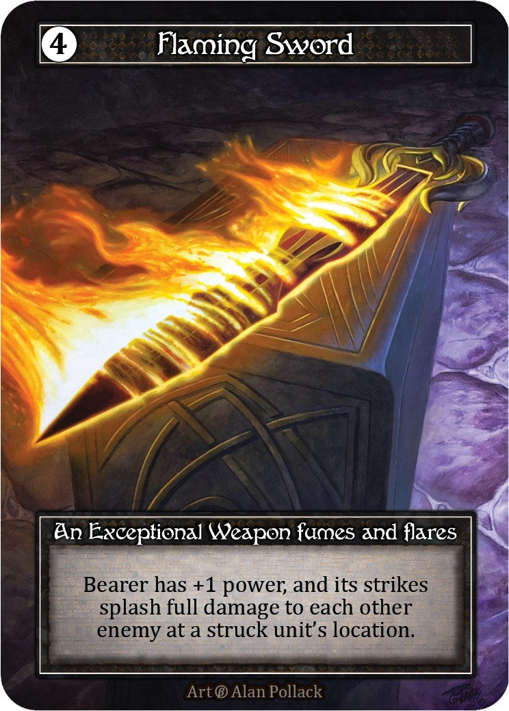 Image for Flaming Sword (Foil) (Beta) - Sorcery: Contested Realm