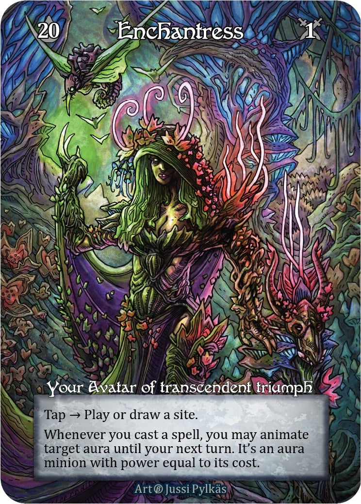 Image for Enchantress (Foil) (Beta) - Sorcery: Contested Realm