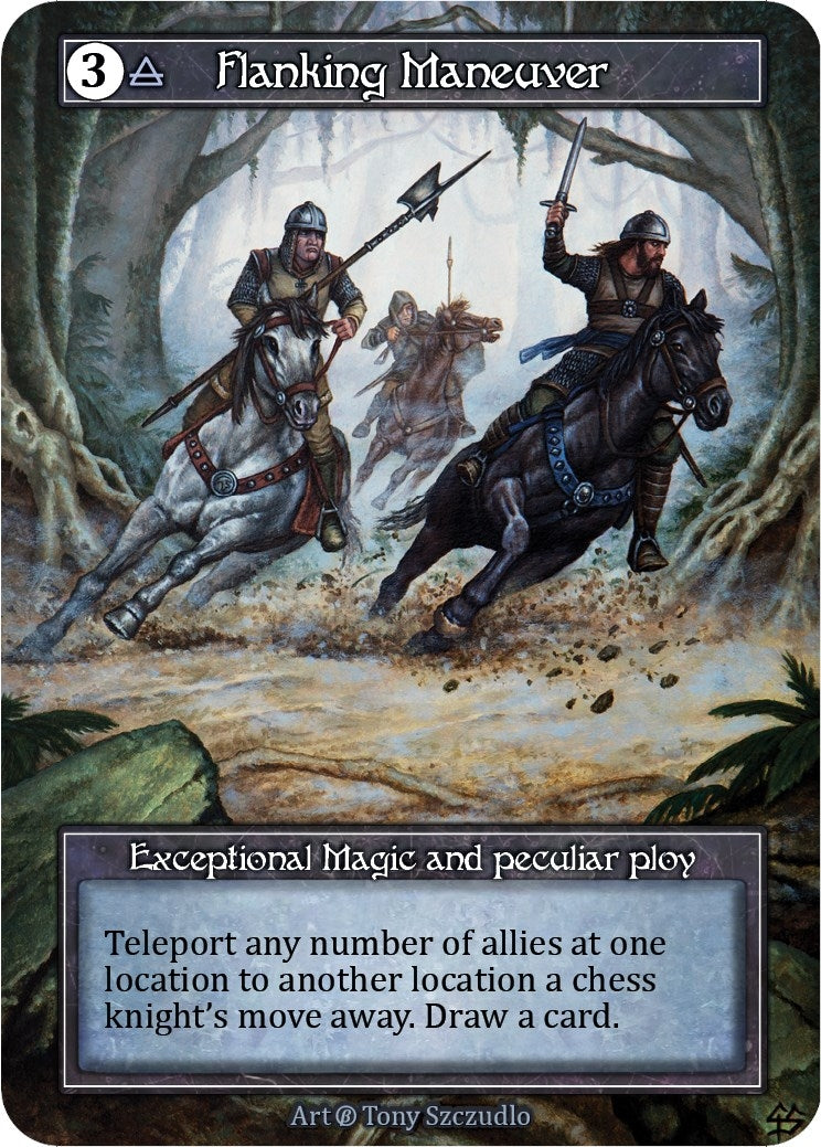 Image for Flanking Maneuver (Foil) (Beta) - Sorcery: Contested Realm