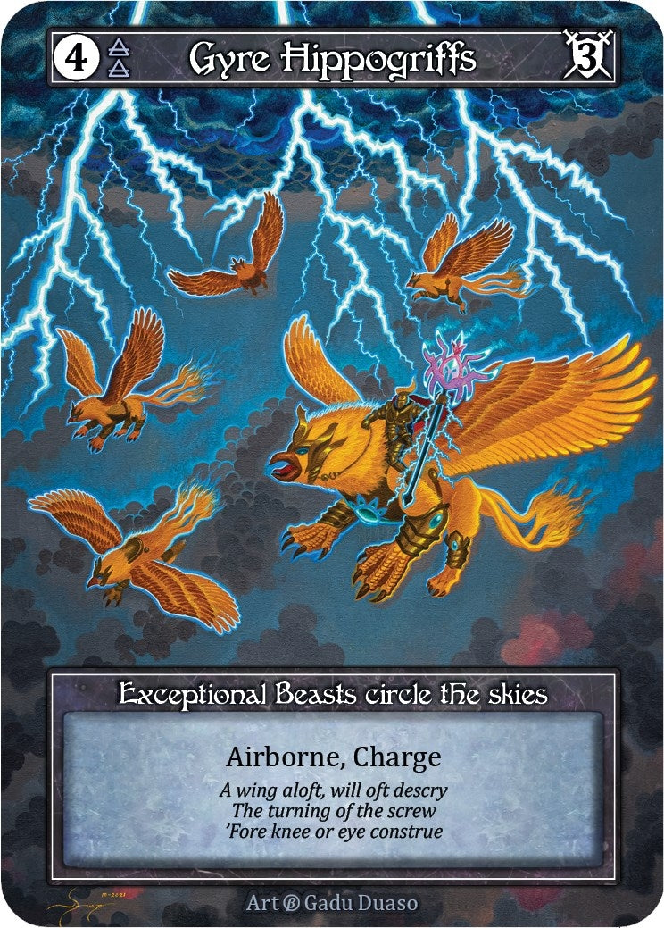 Image for Gyre Hippogriffs (Foil) (Beta) - Sorcery: Contested Realm