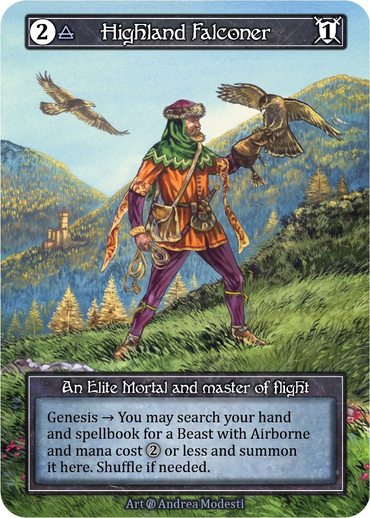 Image for Highland Falconer (Foil) (Beta) - Sorcery: Contested Realm