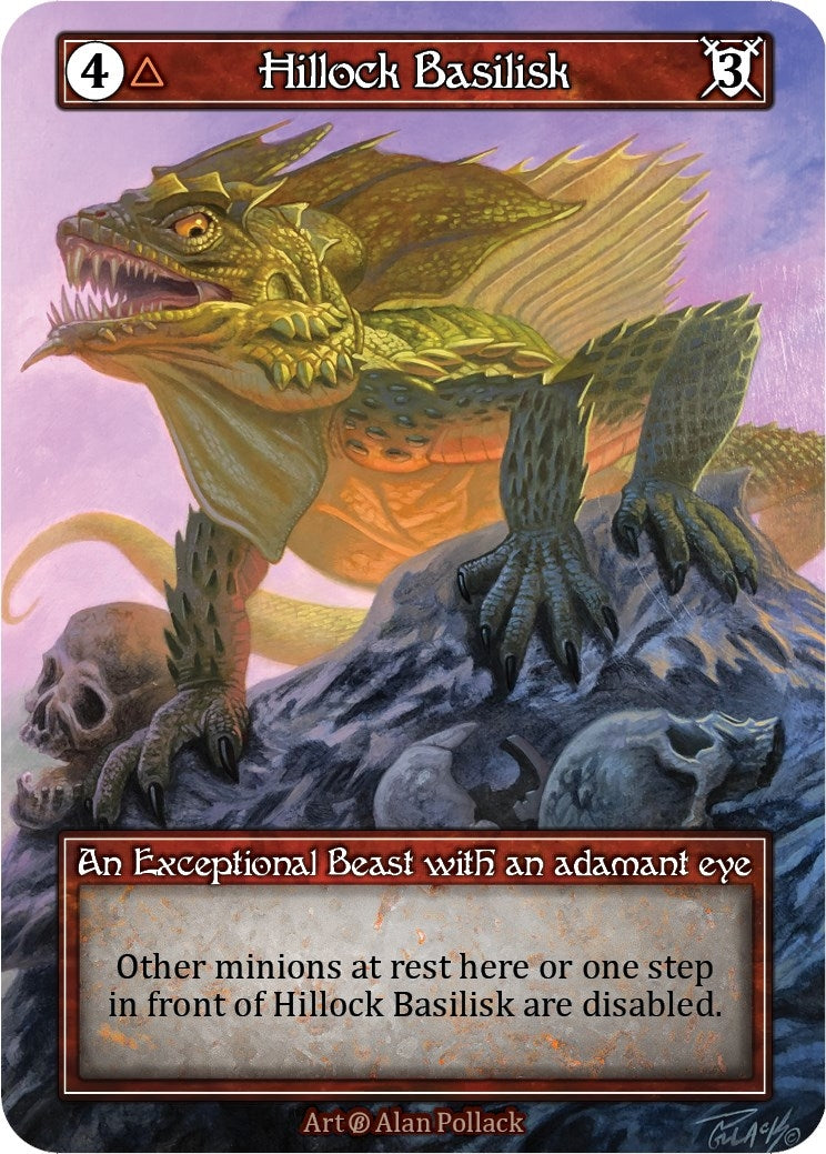 Image for Hillock Basilisk (Foil) (Beta) - Sorcery: Contested Realm