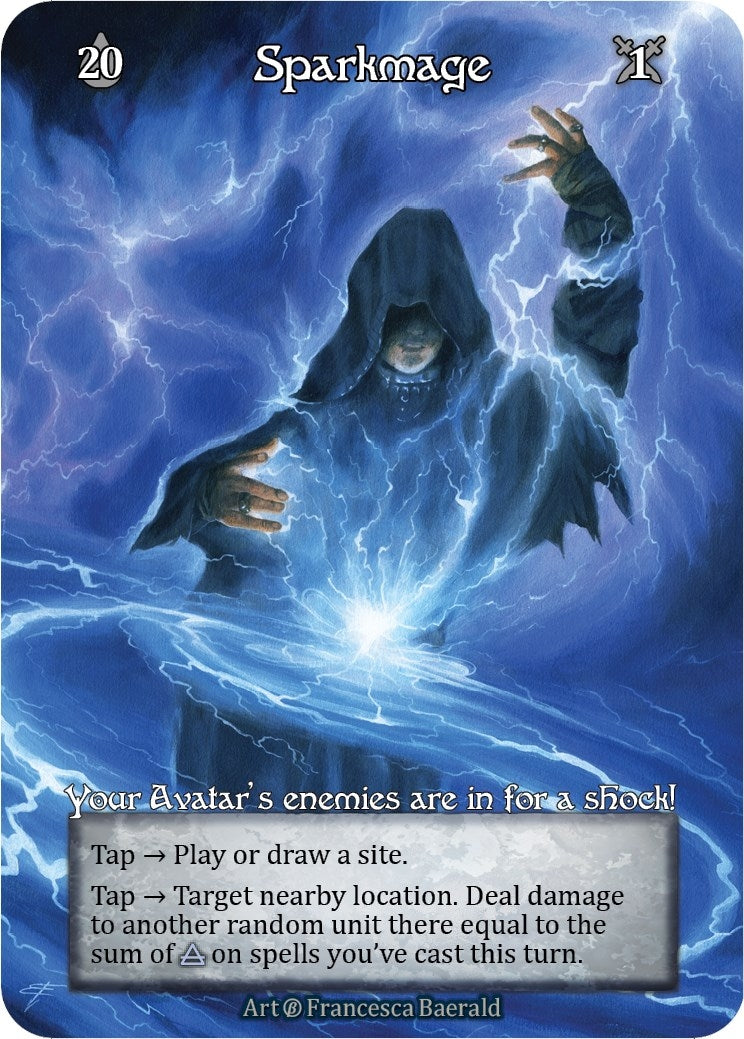 Image for Sparkmage (Foil) (Beta) - Sorcery: Contested Realm