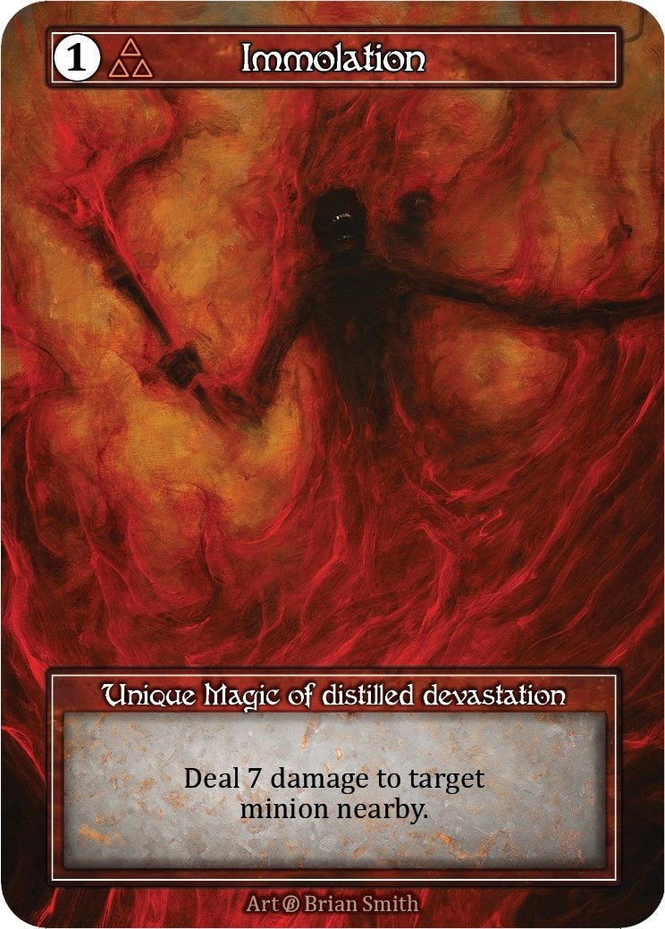 Image for Immolation (Foil) (Beta) - Sorcery: Contested Realm