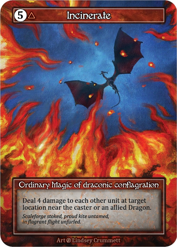 Image for Incinerate (Foil) (Beta) - Sorcery: Contested Realm