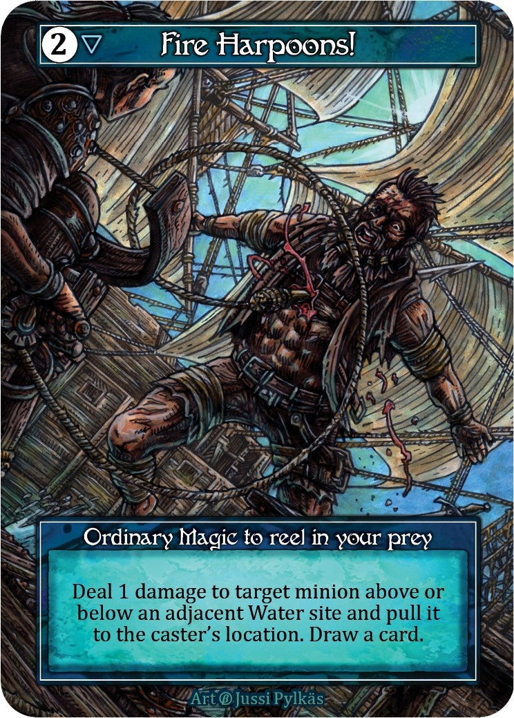Image for Fire Harpoons! (Foil) (Beta) - Sorcery: Contested Realm
