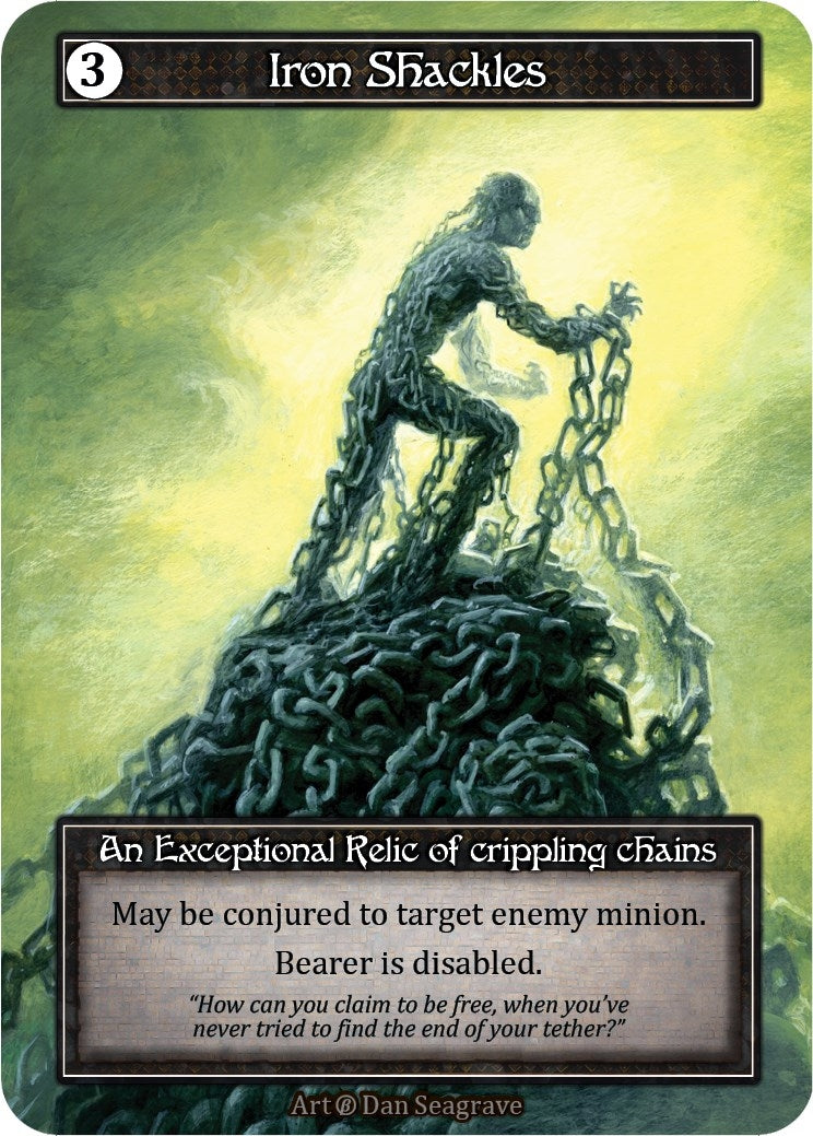 Image for Iron Shackles (Foil) (Beta) - Sorcery: Contested Realm