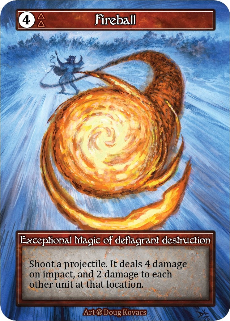 Image for Fireball (Foil) (Beta) - Sorcery: Contested Realm