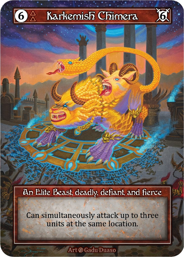 Image for Karkemish Chimera (Foil) (Beta) - Sorcery: Contested Realm
