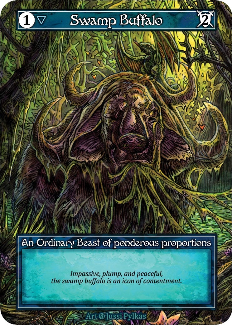 Image for Swamp Buffalo (Foil) (Beta) - Sorcery: Contested Realm