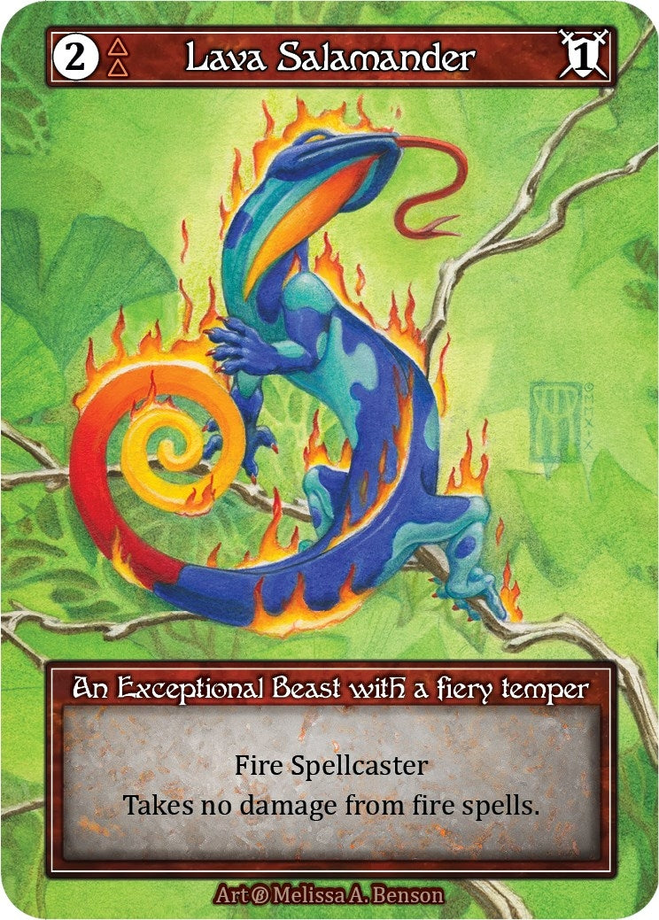 Image for Lava Salamander (Foil) (Beta) - Sorcery: Contested Realm