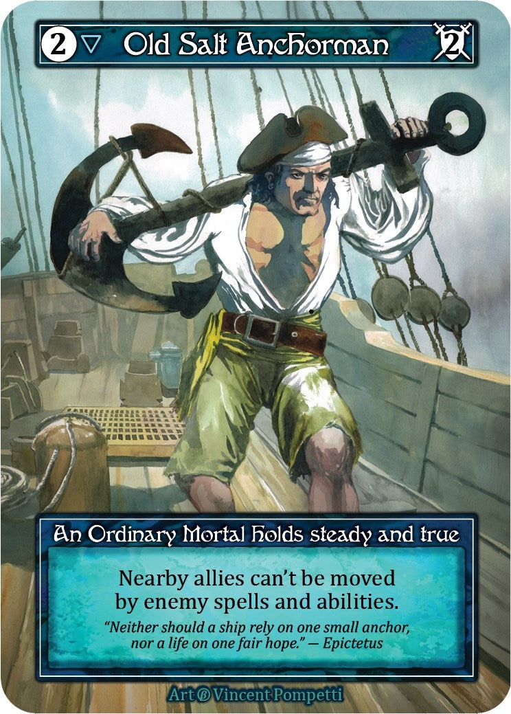 Image for Old Salt Anchorman (Foil) (Beta) - Sorcery: Contested Realm