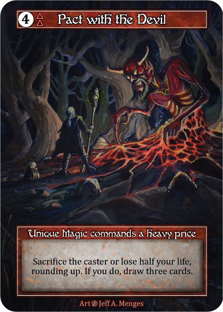 Image for Pact with the Devil (Foil) (Beta) - Sorcery: Contested Realm