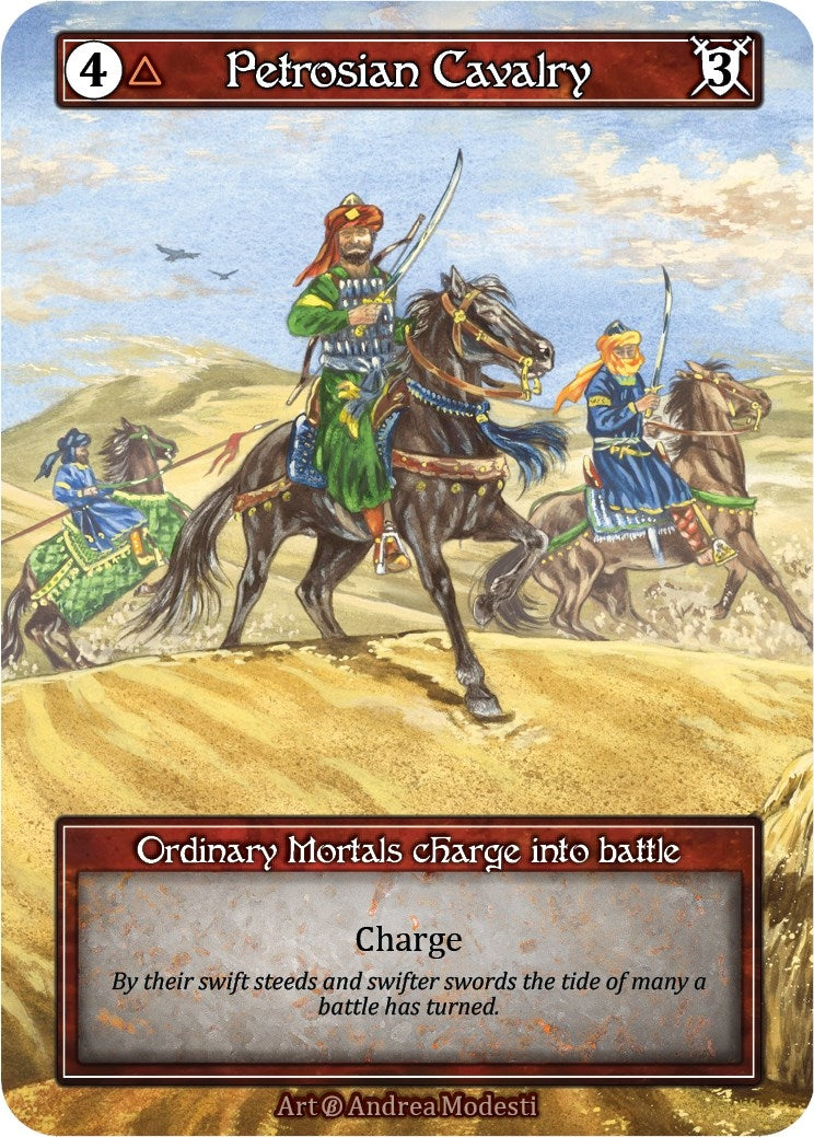 Image for Petrosian Cavalry (Foil) (Beta) - Sorcery: Contested Realm