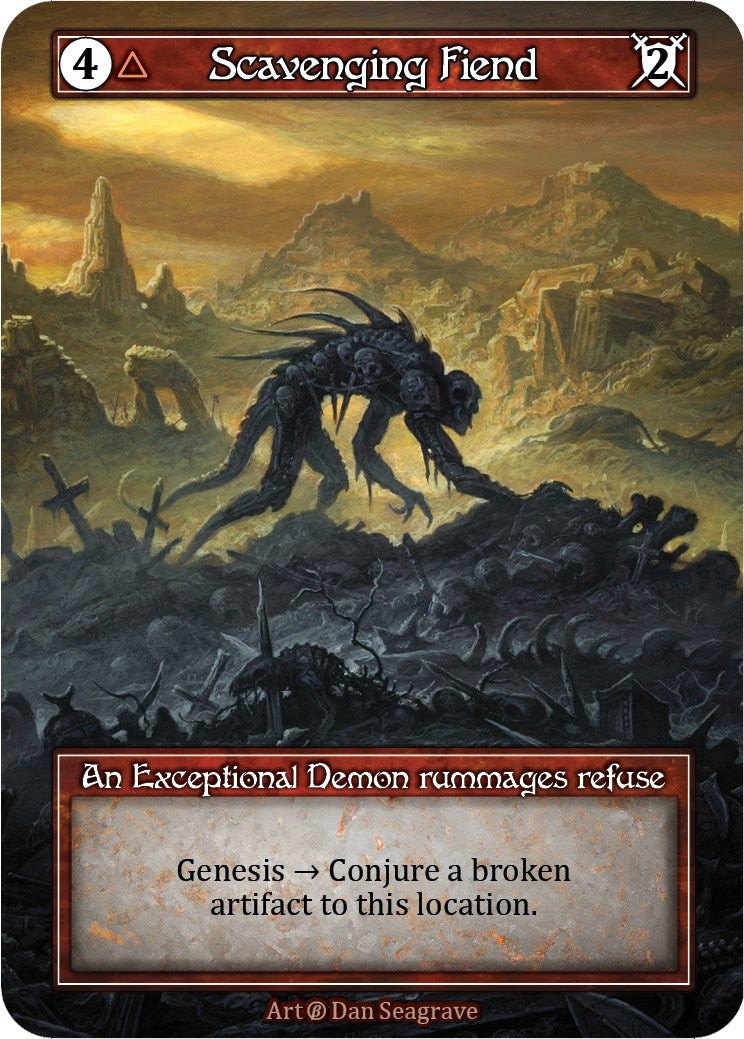 Image for Scavenging Fiend (Foil) (Beta) - Sorcery: Contested Realm