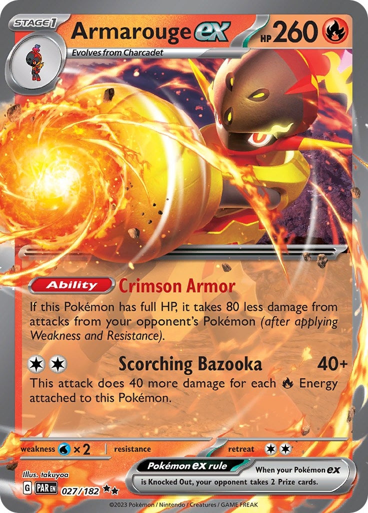Image for Armarouge ex (SV04: Paradox Rift) (027/182) - Pokemon