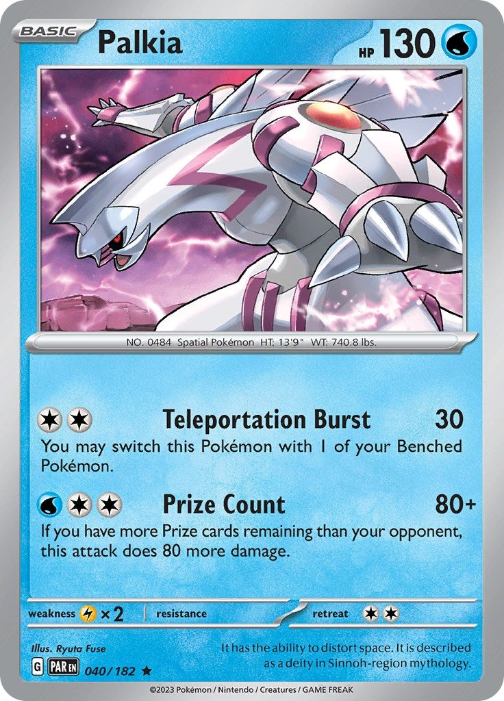 Image for Palkia (SV04: Paradox Rift) (040/182) - Pokemon