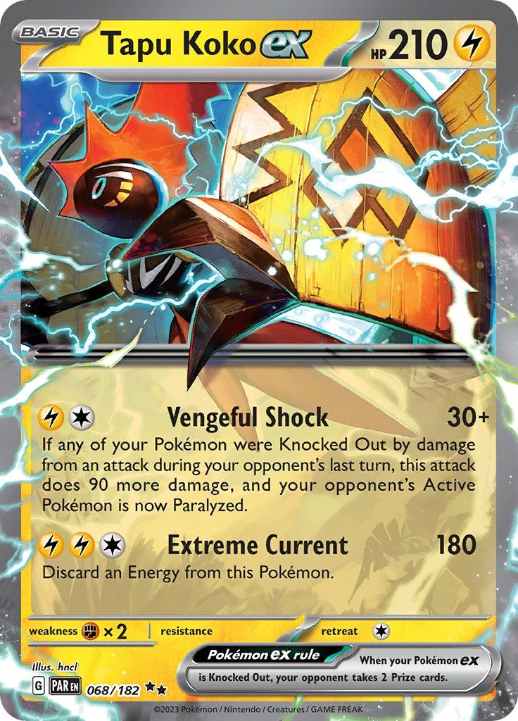 Image for Tapu Koko ex (SV04: Paradox Rift) (068/182) - Pokemon