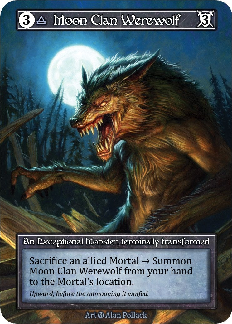 Image for Moon Clan Werewolf (Foil) (Beta) - Sorcery: Contested Realm