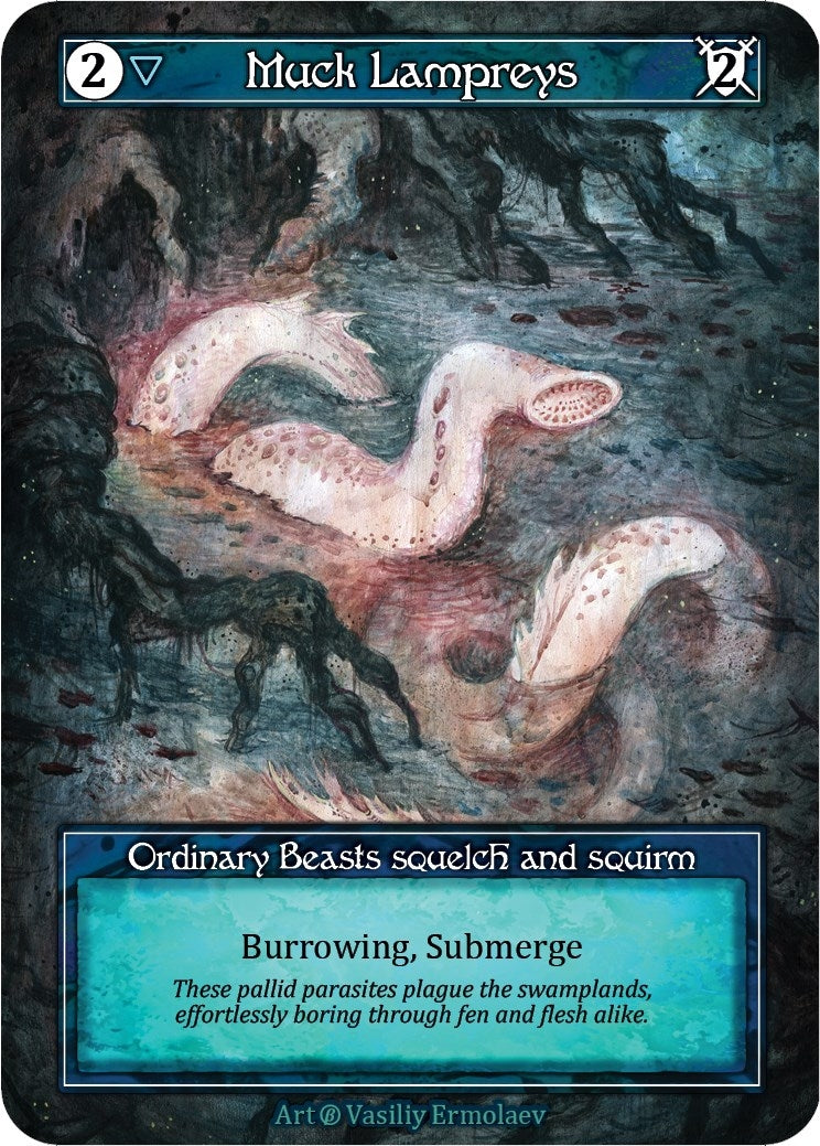 Image for Muck Lampreys (Foil) (Beta) - Sorcery: Contested Realm