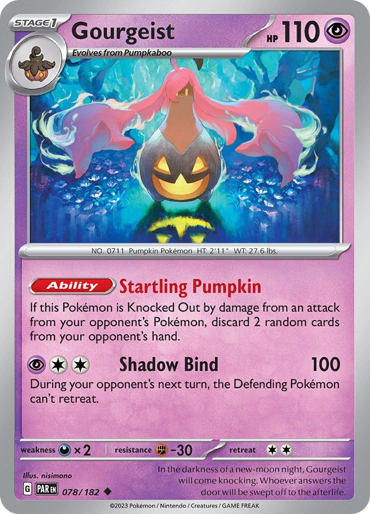 Image for Gourgeist (SV04: Paradox Rift) (078/182) - Pokemon